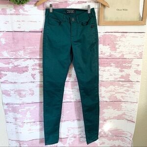 MAISON SCOTCH AND SODA La Femme Selon Marie Les Bon vivants Green Skinny Jeans
